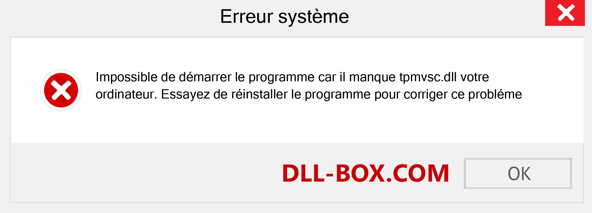 Le fichier tpmvsc.dll est manquant ?. Télécharger pour Windows 7, 8, 10 - Correction de l'erreur manquante tpmvsc dll sur Windows, photos, images